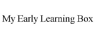 MY EARLY LEARNING BOX