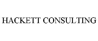 HACKETT CONSULTING