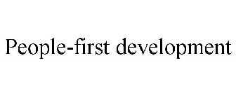 PEOPLE-FIRST DEVELOPMENT