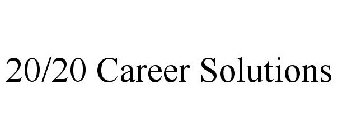 20/20 CAREER SOLUTIONS