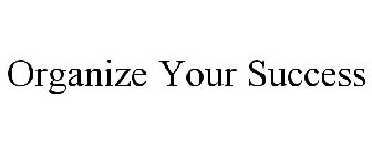 ORGANIZE YOUR SUCCESS