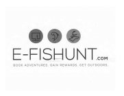 E-FISHUNT.COM BOOK ADVENTURES. GAIN REWARDS. GET OUTDOORS.