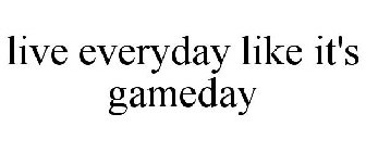 LIVE EVERYDAY LIKE IT'S GAMEDAY