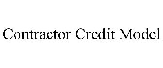 CONTRACTOR CREDIT MODEL