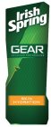 IRISH SPRING GEAR ADVANCED PERFORMANCE SKIN HYDRATION