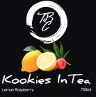 TBC KOOKIES IN TEA LEMON RASPBERRY 750ML