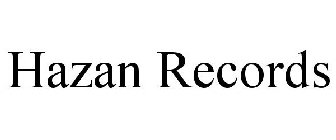 HAZAN RECORDS