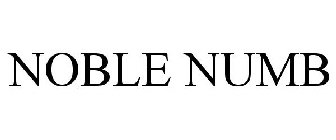 NOBLE NUMB