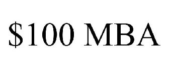 $100 MBA