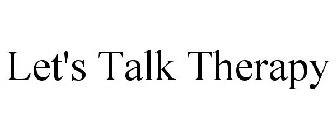LET'S TALK THERAPY