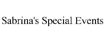 SABRINA'S SPECIAL EVENTS