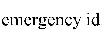 EMERGENCY ID