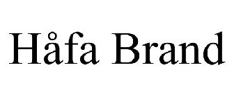 HÅFA BRAND