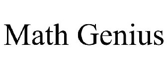 MATH GENIUS