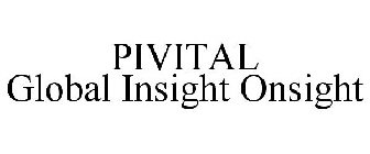 PIVITAL GLOBAL INSIGHT ONSITE