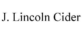 J. LINCOLN CIDER