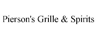 PIERSON'S GRILLE & SPIRITS