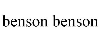 BENSON BENSON