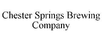 CHESTER SPRINGS BREWING COMPANY