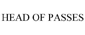 HEAD OF PASSES