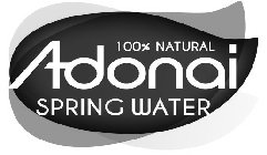 100% NATURAL ADONAI SPRING WATER