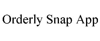 ORDERLY SNAP APP
