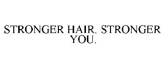 STRONGER HAIR. STRONGER YOU.