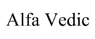 ALFA VEDIC