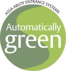 ASSA ABLOY ENTRANCE SYSTEMS AUTOMATICALLY GREEN