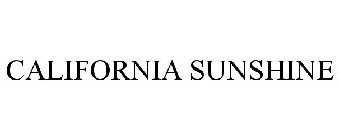 CALIFORNIA SUNSHINE