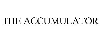 THE ACCUMULATOR