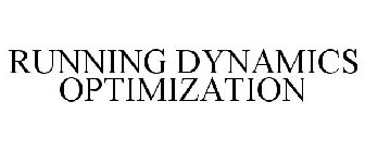 RUNNING DYNAMICS OPTIMIZATION