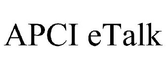 APCI ETALK