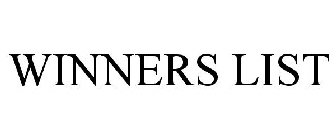 WINNERS LIST