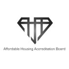AHAB AFFORDABLE HOUSING ACCREDITATION BOARDARD