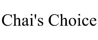 CHAI'S CHOICE