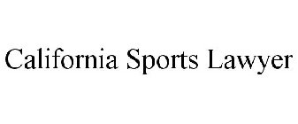CALIFORNIA SPORTS LAWYER
