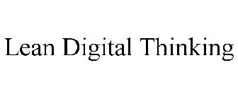 LEAN DIGITAL THINKING
