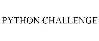 PYTHON CHALLENGE