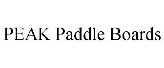 PEAK PADDLE BOARDS