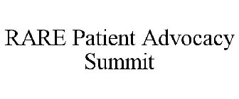 RARE PATIENT ADVOCACY SUMMIT