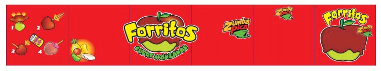 FORRITOS CUBRE MANZANAS ZUMBA ACIDIN 1 2 3 4 ZUMBA PICA
