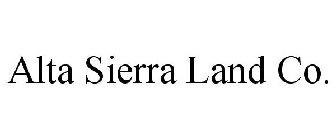 ALTA SIERRA LAND CO.