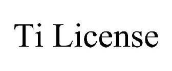 TI LICENSE