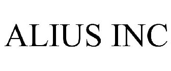 ALIUS INC