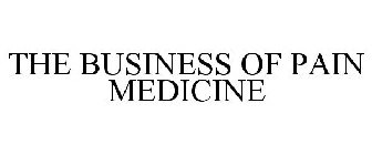 THE BUSINESS OF PAIN MEDICINE