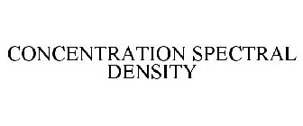 CONCENTRATION SPECTRAL DENSITY