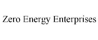 ZERO ENERGY ENTERPRISES