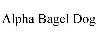 ALPHA BAGEL DOG