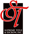 ST SUPREME TITLE & ESCROW, INC.